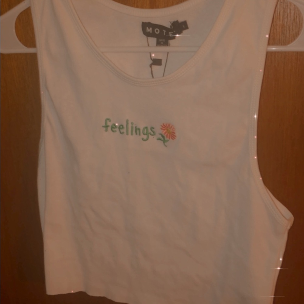 motel rocks embroidered tank